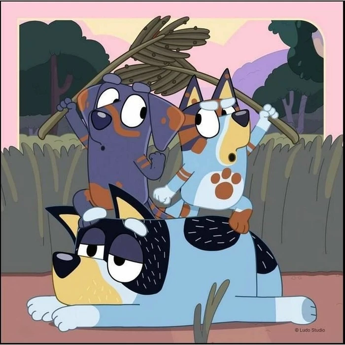 Σετ 3 Παζλ Bluey Ravensburger 05685 147 Τεμάχια