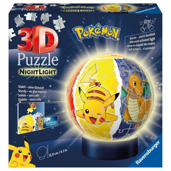 3D Παζλ Pokemon Φως νυκτός 72 Τεμάχια