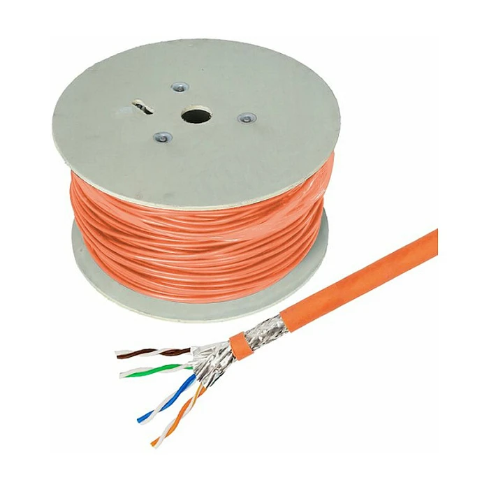 Digitus S/FTP Cat.7 (10Gbps) Καλώδιο Δικτύου Ethernet 500m Πορτοκαλί