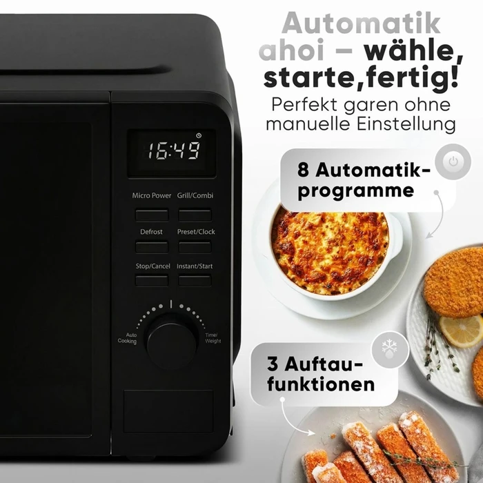Φούρνος μικροκυμάτων ProfiCook PC-MWG 1319 Black 20L