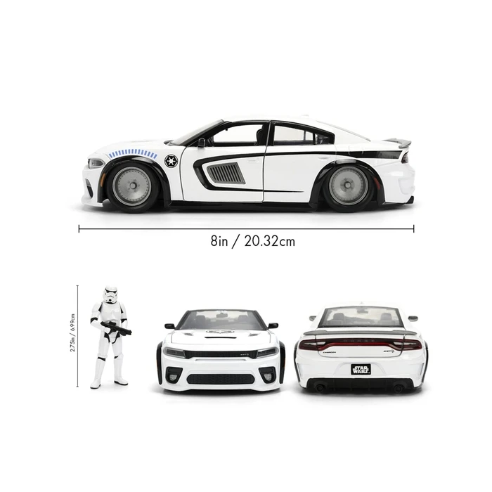 Jada Star Wars Storm Trooper Dodge 1:24 - Μινιατούρα/Φιγούρα αυτοκινήτου