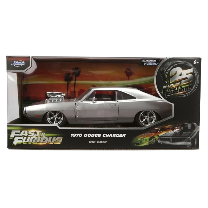 Jada Toys Fast & Furious Επετειακό Dom's Dodge 1:24 Μεταλλικό Αυτοκίνητο Συλλεκτικό