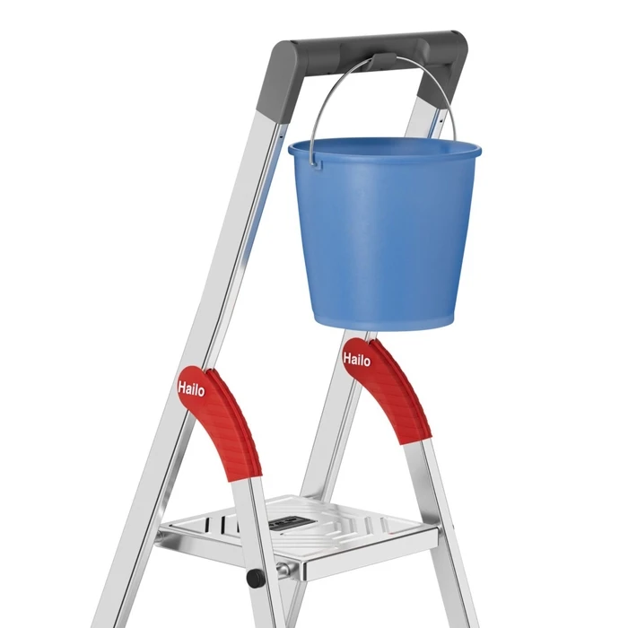 Hailo L51 StandardLine – 4-step Aluminum Safety Step Ladder