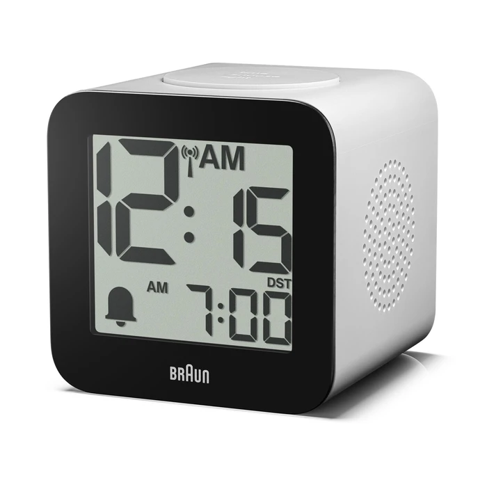 Braun BC 25 WP-DCF λευκό ραδιοελεγχόμενο ψηφιακό ρολόι-ξυπνητήρι με φωνητική ανακοίνωση