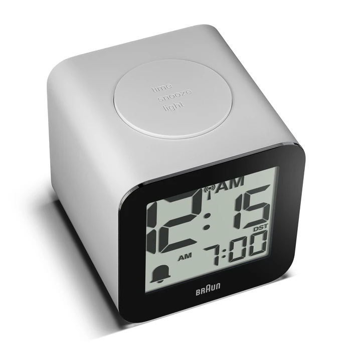 Braun BC 25 WP-DCF λευκό ραδιοελεγχόμενο ψηφιακό ρολόι-ξυπνητήρι με φωνητική ανακοίνωση