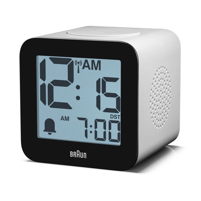 Braun BC 25 WP-DCF λευκό ραδιοελεγχόμενο ψηφιακό ρολόι-ξυπνητήρι με φωνητική ανακοίνωση
