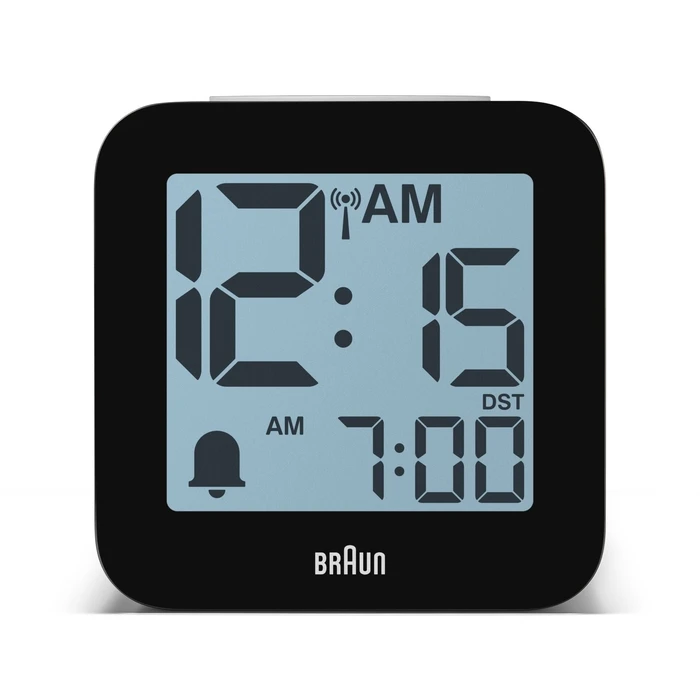 Braun BC 25 WP-DCF λευκό ραδιοελεγχόμενο ψηφιακό ρολόι-ξυπνητήρι με φωνητική ανακοίνωση