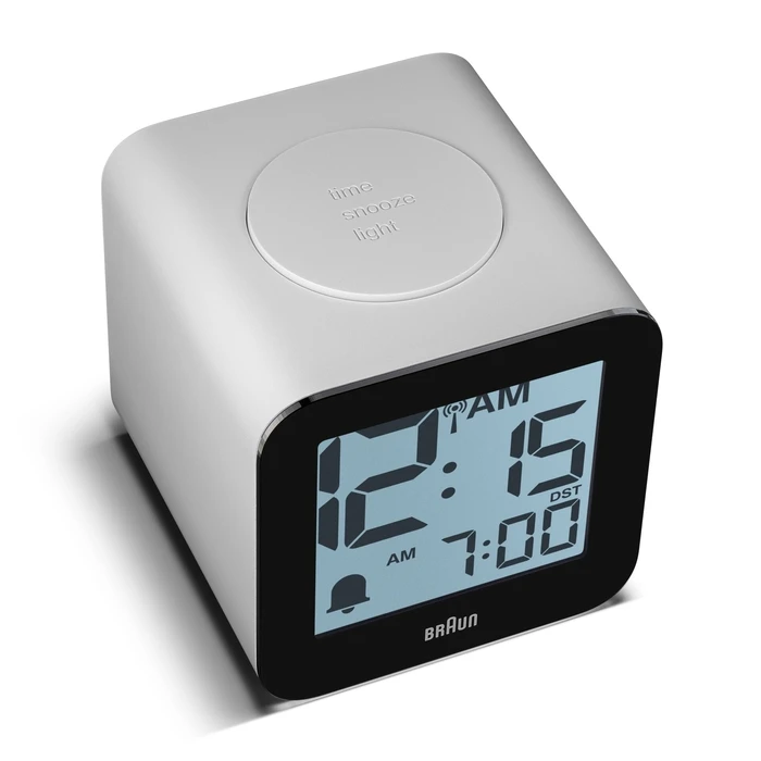Braun BC 25 WP-DCF λευκό ραδιοελεγχόμενο ψηφιακό ρολόι-ξυπνητήρι με φωνητική ανακοίνωση