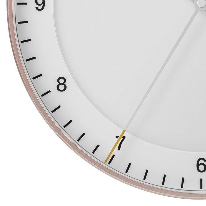 Braun BC 17 PW ροζ/λευκό Αναλογικό Επιτοίχιο Ρολόι Quartz