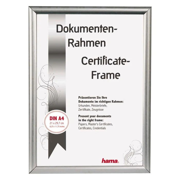 Κορνίζα τοίχου Hama Madrid silver 21x29,7 66842
