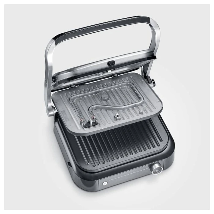 Severin KG 2395 Contact Grill (Inox), 2000 W, 7 Automatic Programs