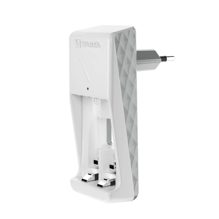 Φορτιστής Μπαταριών Varta 57656 101 401 Mini 2 Μπαταρίες Λευκό AA/AAA