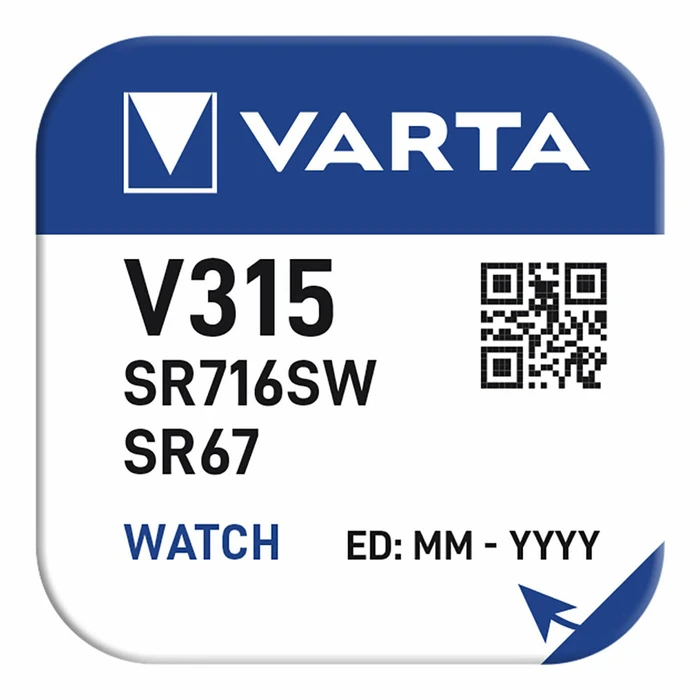 Μπαταρία Ρολογιών Varta 1.55 V Αργυρό οξείδιο