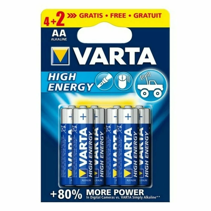 Varta Alkaline Batteries AA 6 Pack