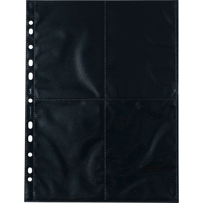 Αρχειοθέτηση φωτογραφιών HERMA Fotophan θήκες φωτογραφιών 10x15cm κάθετες μαύρες 10 φύλλα 7785