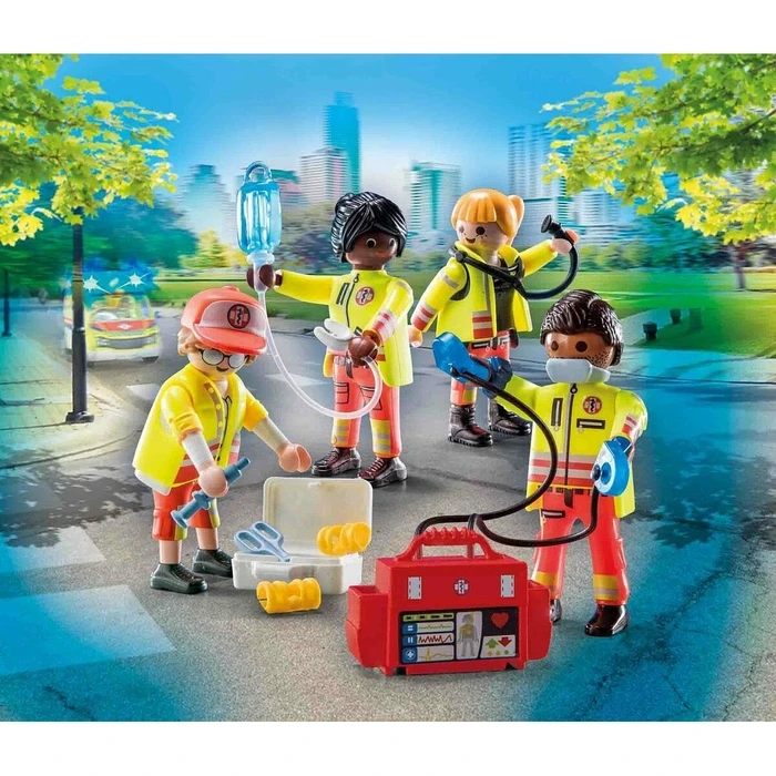 Playmobil 71244 City Life Rescue Team 25 Τεμάχια