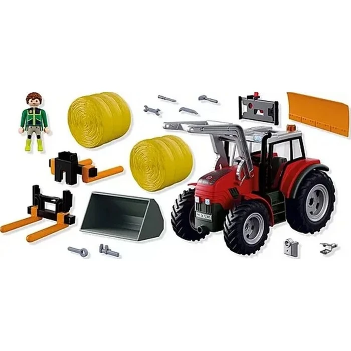 Playmobil Country Large Tractor with Hay Bales 72305 - Toy Set (Ages 4+)