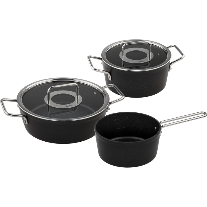 Fissler Adamant Σετ 3 τεμαχίων - Τηγάνια 9,5" (24,1 cm), 11" (28,0 cm) & Γουόκ 11" (28,0 cm)
