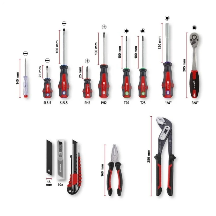 Einhell E-CASE 80 el. - Σετ εργαλείων 80 τεμαχίων με βαλίτσα E-Case