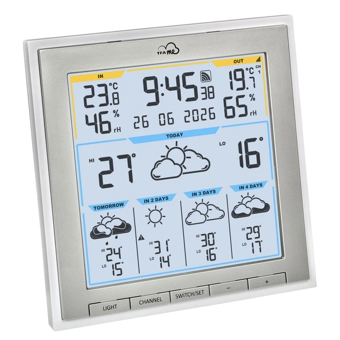 TFA ID-08 WLAN Radio Weather Station - White (Model 35.8105.02)