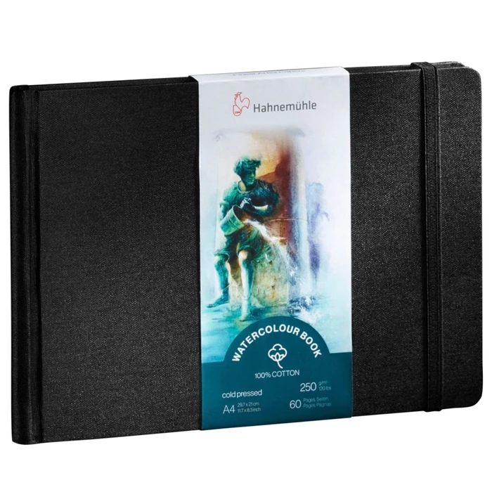 Χαρτιά σχεδίου & καλλιτεχνικά Hahnemühle Watercolour Book A4 Landscape 100% Cotton 60 σελ. 250g
