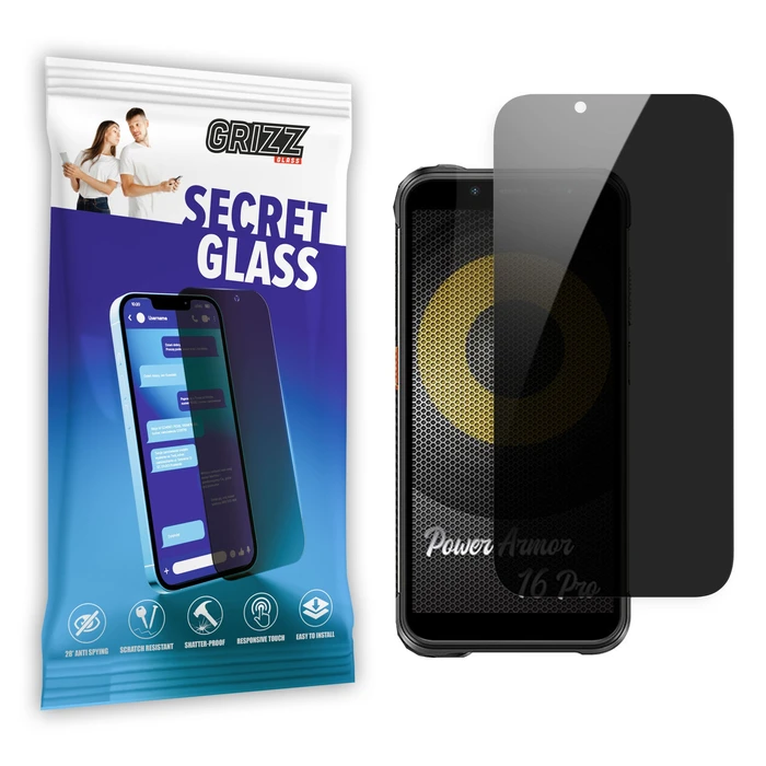 GrizzGlass Matte SecretGlass Ulefone Power Armor 16 Pro
