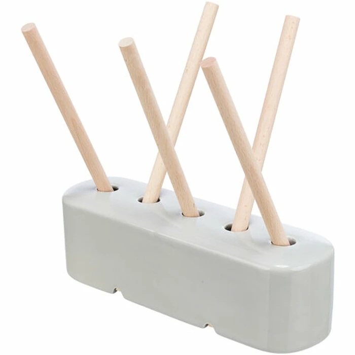 Ταΐστρα Γκρι Ξύλο Κεραμικά 26 ? 23 ? 17 CM Αχύρων