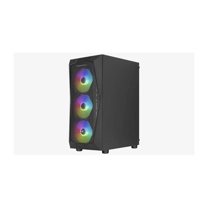 Aerocool Falcon-G-BK-V2 Gaming Midi Tower Κουτί Υπολογιστή (Μαύρο) με Πλευρικό Παράθυρο & RGB