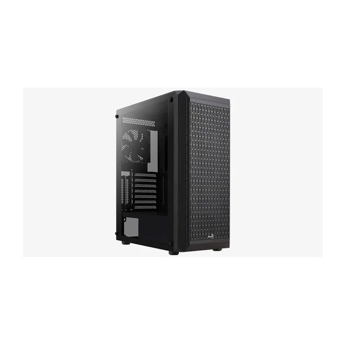 Aerocool Beam Midi Tower Κουτί Υπολογιστή με Πλαϊνό Παράθυρο & RGB Φωτισμό, Μαύρο