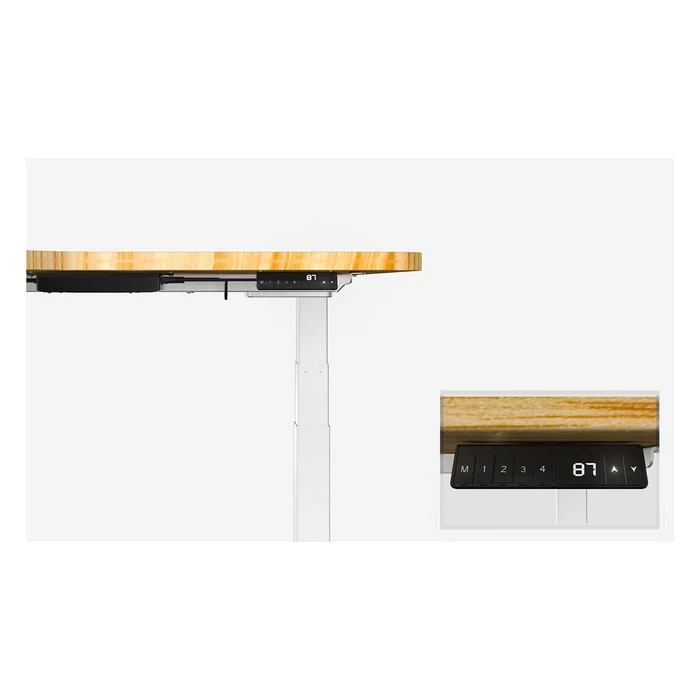Equip Βάση Τραπεζιού Μεταλλική Ηλεκτρική (Triple Motor) L-Form Λευκή - Μοντέλο 650821