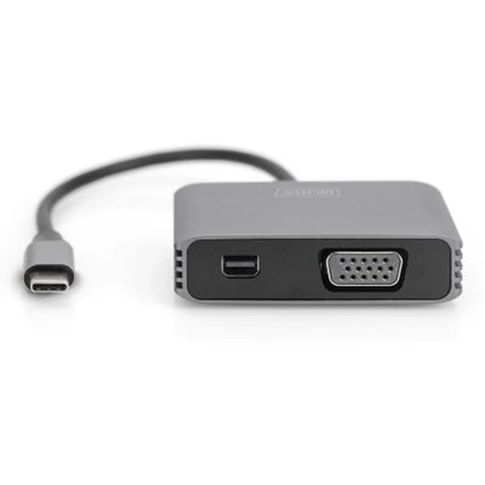Αντάπτορας USB Digitus DA-70825 - USB-C to VGA / Mini DisplayPort - 20 cm