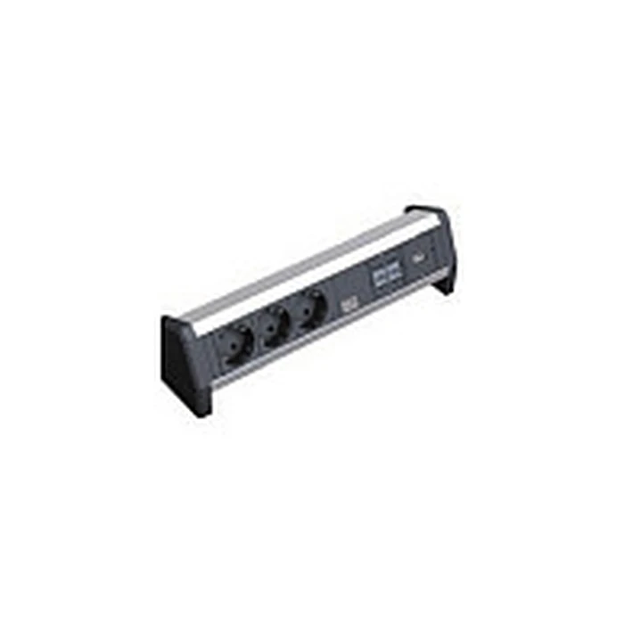 Bachmann DESK 3x Schutzkontakt 2x CAT6 1x USB 3.0 - Επιτραπέζιο module σύνδεσης με 3 γειωμένες πρίζες, 2x CAT6 και 1x USB 3.0