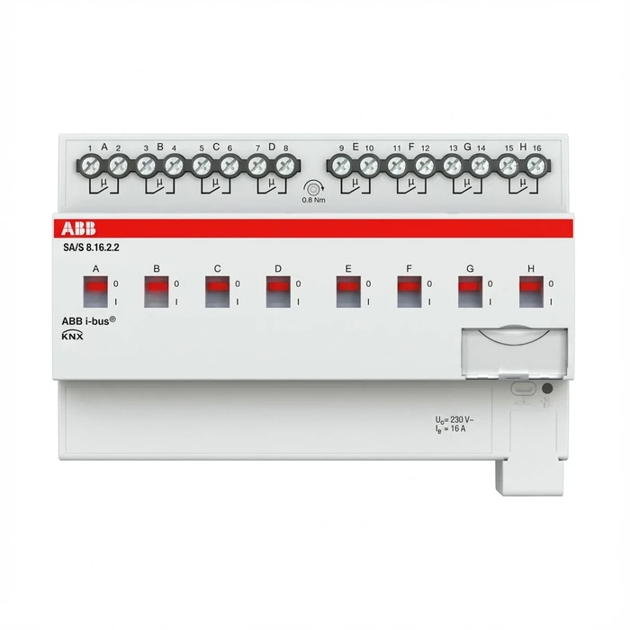 ABB SA/S8.16.2.2 KNX switch actuator, 8 outputs, 16 A, REG (MPN 2CDG110263R0011)