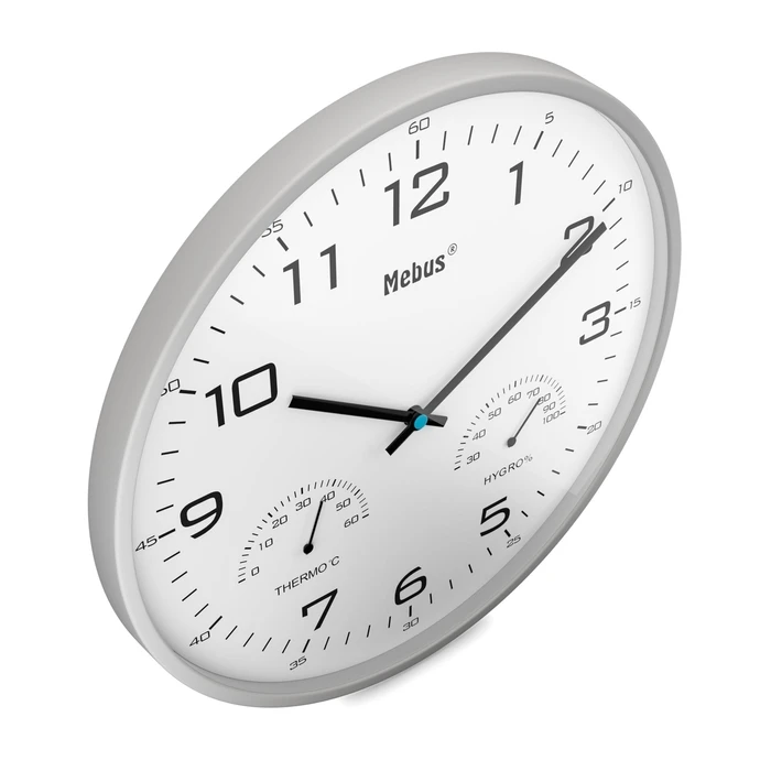 Mebus 16182 Επιτοίχιο Αναλογικό Ρολόι Quartz