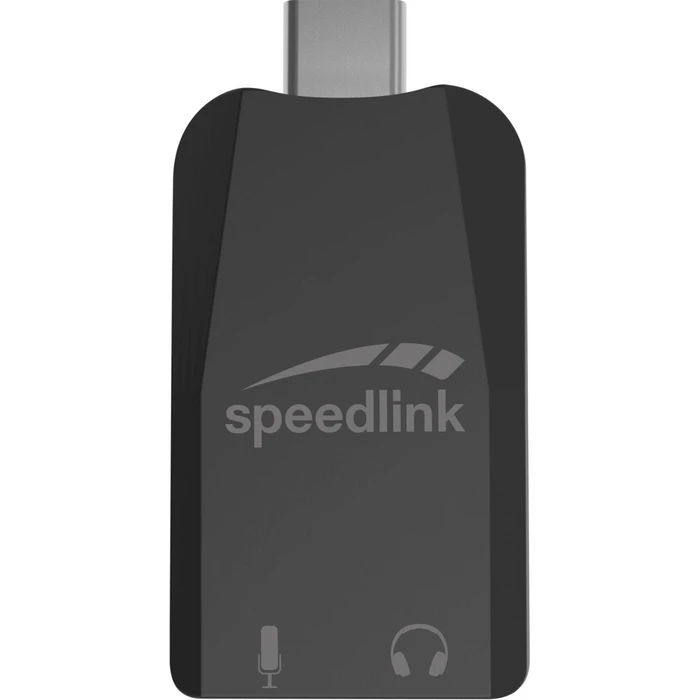 Κάρτα Ήχου PC Speedlink VIGO USB-C, μαύρο