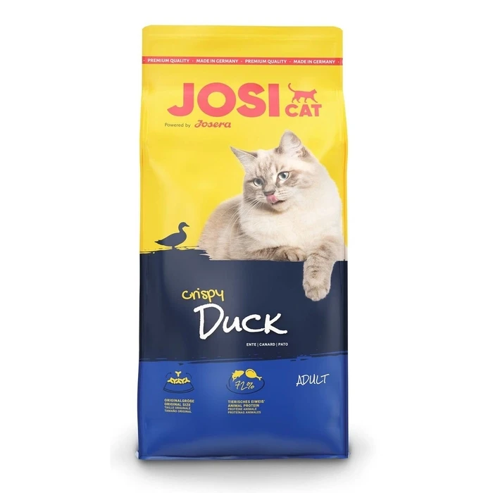 Josera Josicat Crispy Duck Ξηρά Τροφή για Ενήλικες Στειρωμένες Γάτες με Πάπια 18kg
