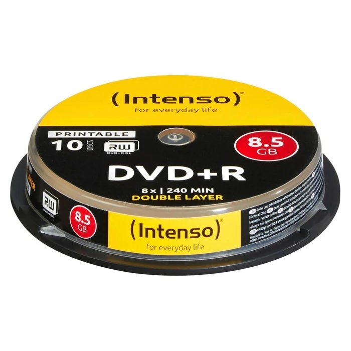 Intenso DVD+R 8,5GB 8x Speed Double Layer Printable 1x10