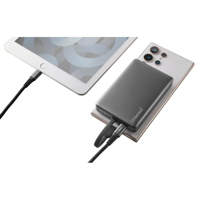 Powerbank Intenso MC10000 Black 10000 mAh Magnetic με Μεταλλικό Δακτύλιο