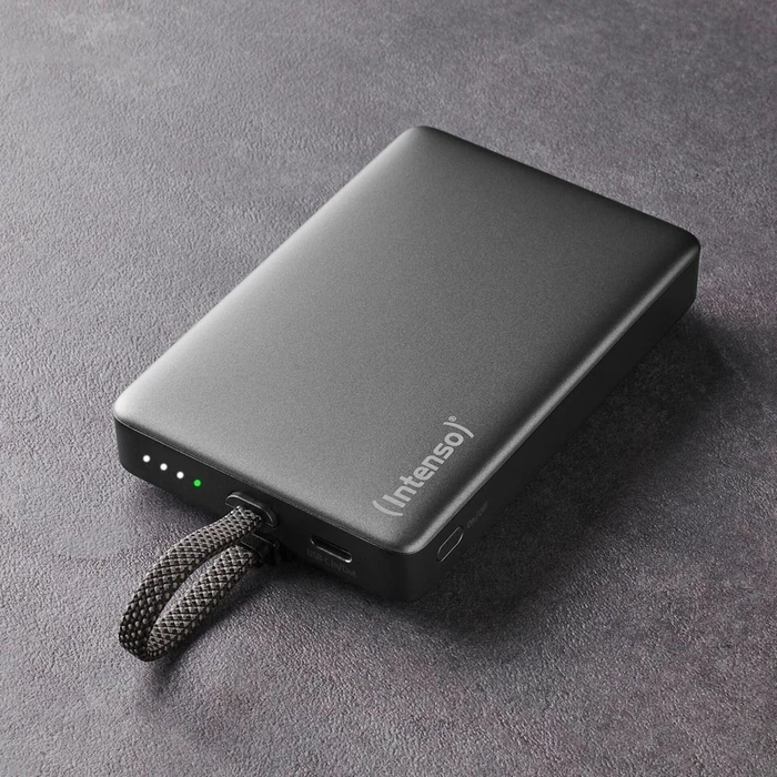 Powerbank Intenso MC10000 Black 10000 mAh Magnetic με Μεταλλικό Δακτύλιο