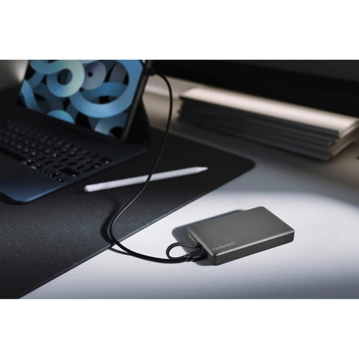 Powerbank Intenso MC10000 Black 10000 mAh Magnetic με Μεταλλικό Δακτύλιο