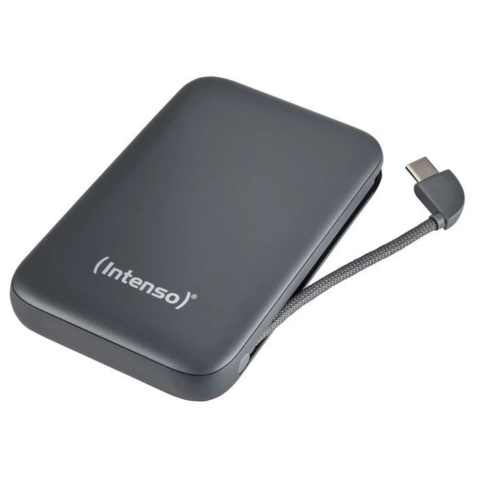 Powerbank Intenso S10000 10000mAh με ενσωματωμένο καλώδιο USB-C, γκρι