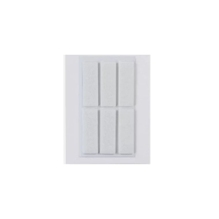 HERMA Filzgleiter (Felt Gliders) white 15 x 45 mm - 6 pieces