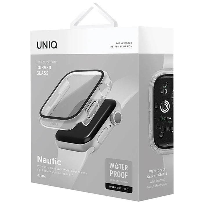 UNIQ Nautic case Apple Watch 4/5/6/7/SE/8/9 40/41mm transparent/dove clear