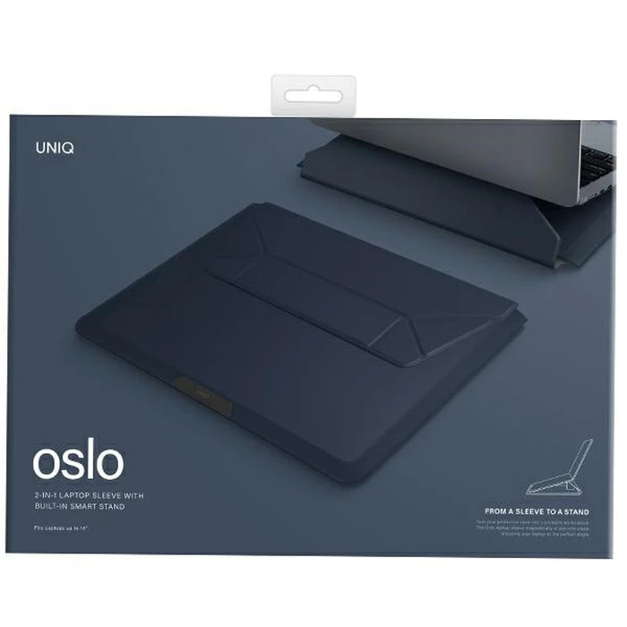 UNIQ Oslo laptop Sleeve 14 inch navy