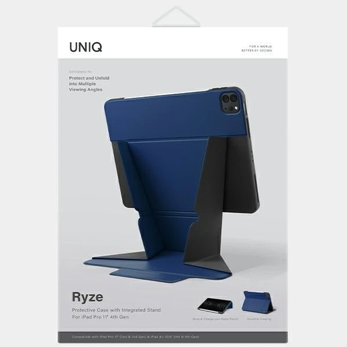 UNIQ Ryze Apple iPad Air 10.9 2020/2022 (4 i 5 gen) / iPad Pro 11 2021/2022 (3. i 4. gen) / iPad Air 11 2024 (6 gen) blue