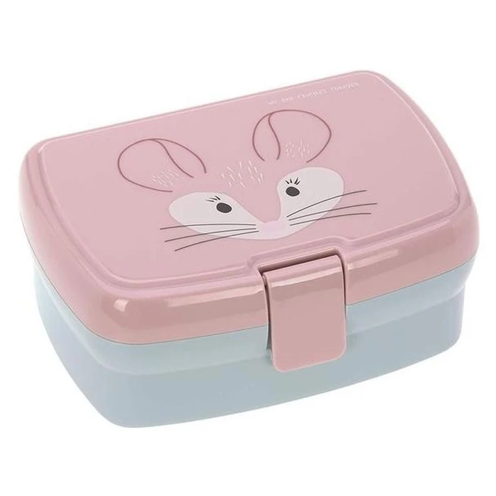 Lassig About Friends Σετ Παιδικού Φαγητού Ροζ (Lunchbox + Κύπελλο 460ml Tritan + Μαχαιροπίρουνα 3τμχ)