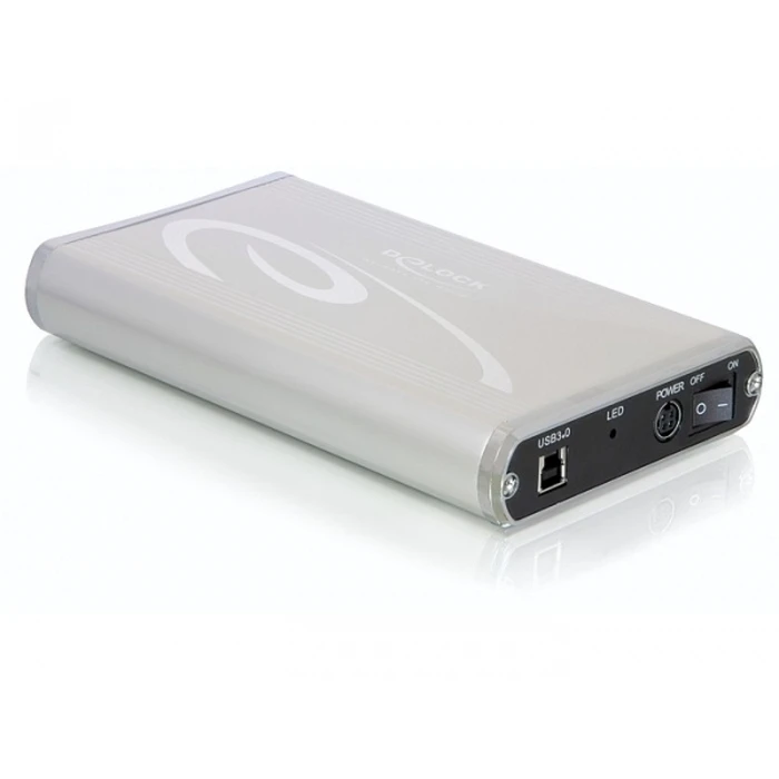 Metatropes Delock Hard Drive Enclosure 3.5 SATA III to USB 3.0 Silver