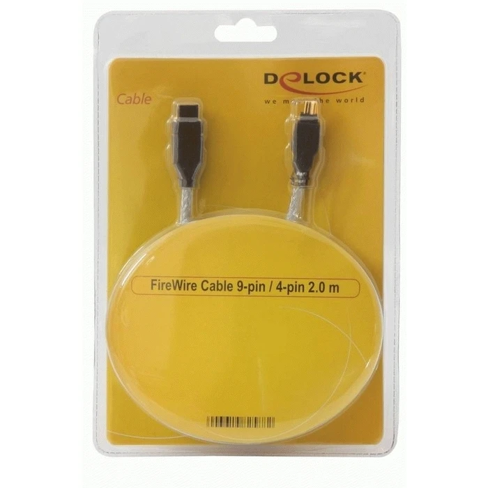 DELOCK Καλώδιο FireWire FW400 (4-pin) σε FW800 (9-pin) 2.0 m
