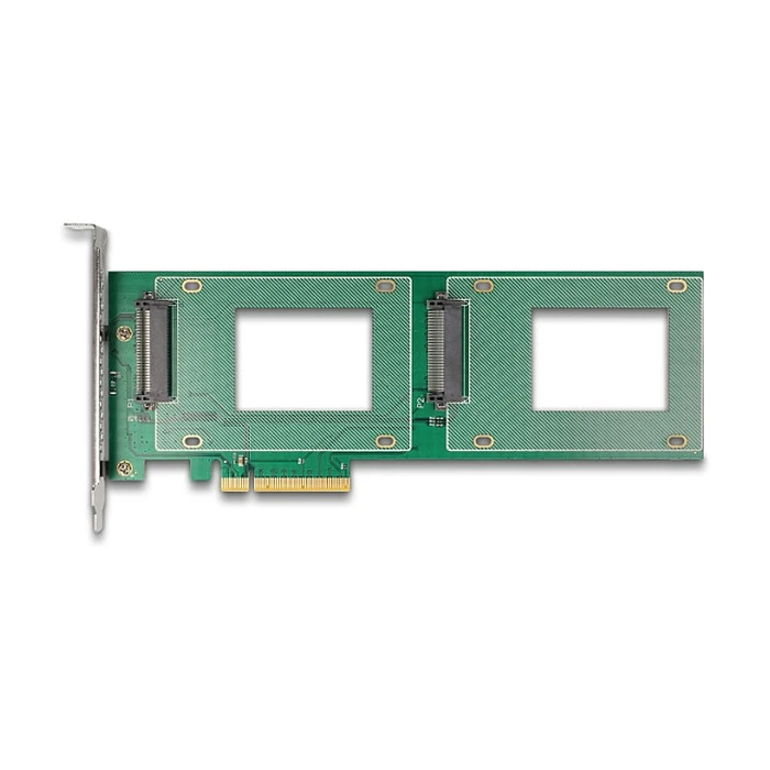 Delock PCI Express 4.0 x8 card to 2 x internal U.2 NVMe SFF-8639 - Bifurcation (236 x 87 mm)