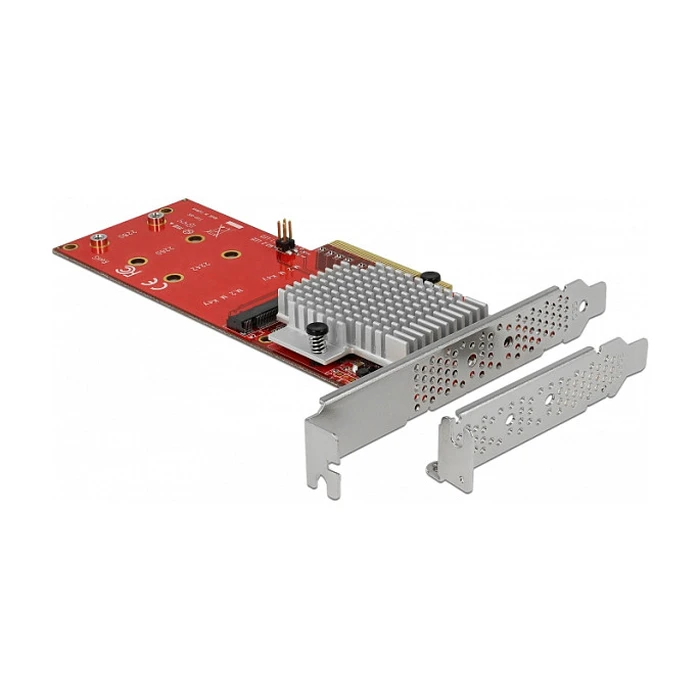 Delock PCI Express x8 σε 2 x εσωτερικά NVMe M.2 Key M (Low Profile) - MPN 90305